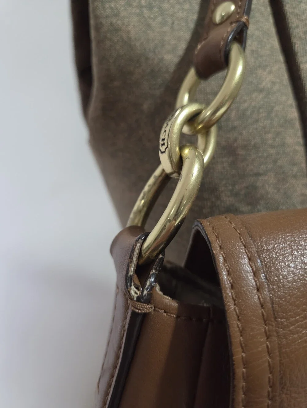 Coach Taylor Leather Flap Shoulder Bag
